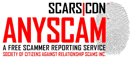 AnyScam Universal Scammer Reporting – Part of the SCARS Anti-Scam Reporting Network Logo